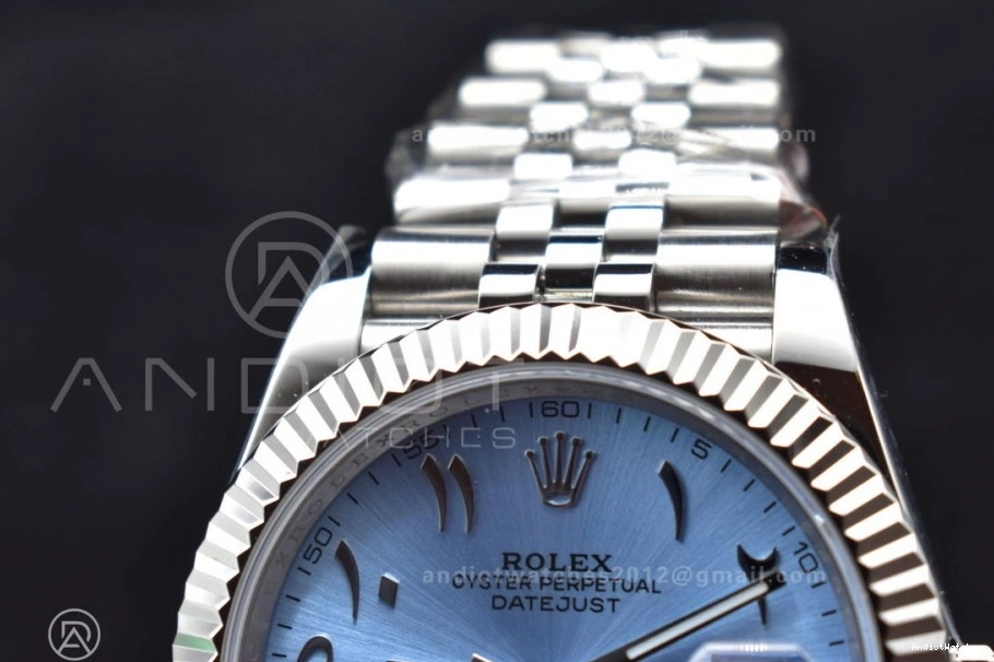 Edition Blue Marker Bracelet Dial 126334 Arabic Best 904L 41 Jubilee SA Classic 1:1 Steel DIWF on 640 Ice DateJust 0401
